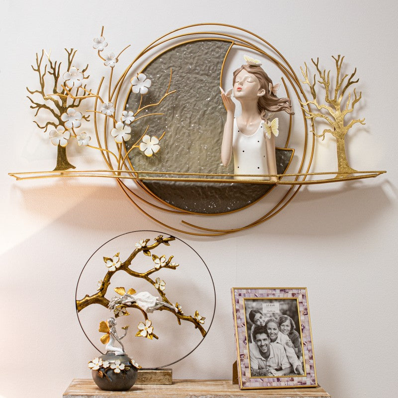 DECORAÇÃO PAREDE COM PRATELEIRA