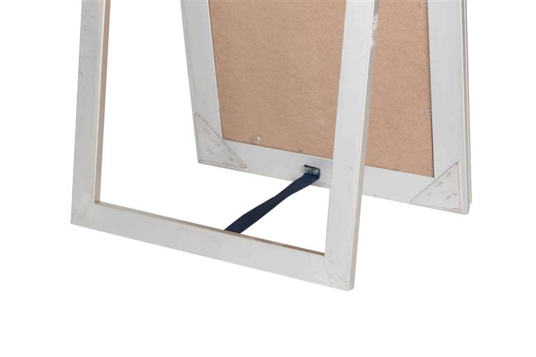 ESPELHO DE PÉ PRATEADO CLÁSSICO