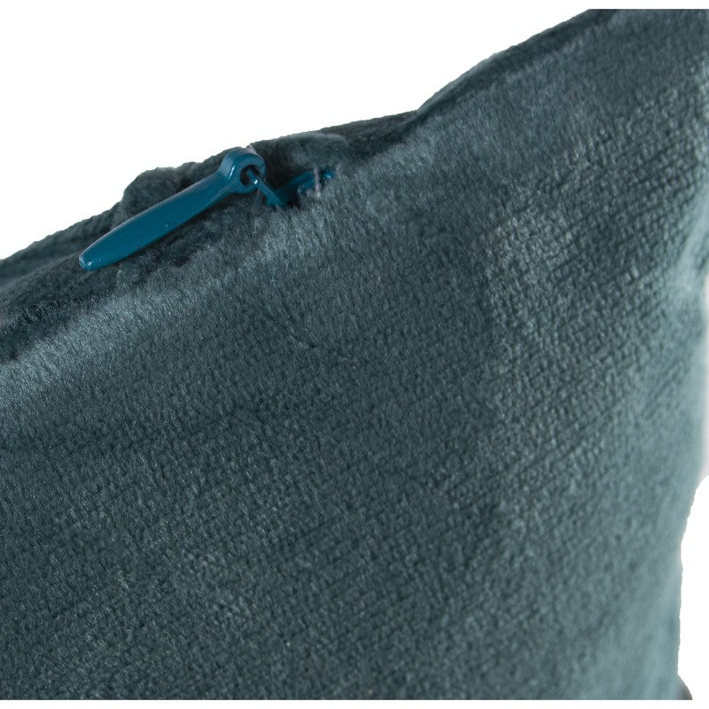 ALMOFADA VELUDO TURQUESA 45CM