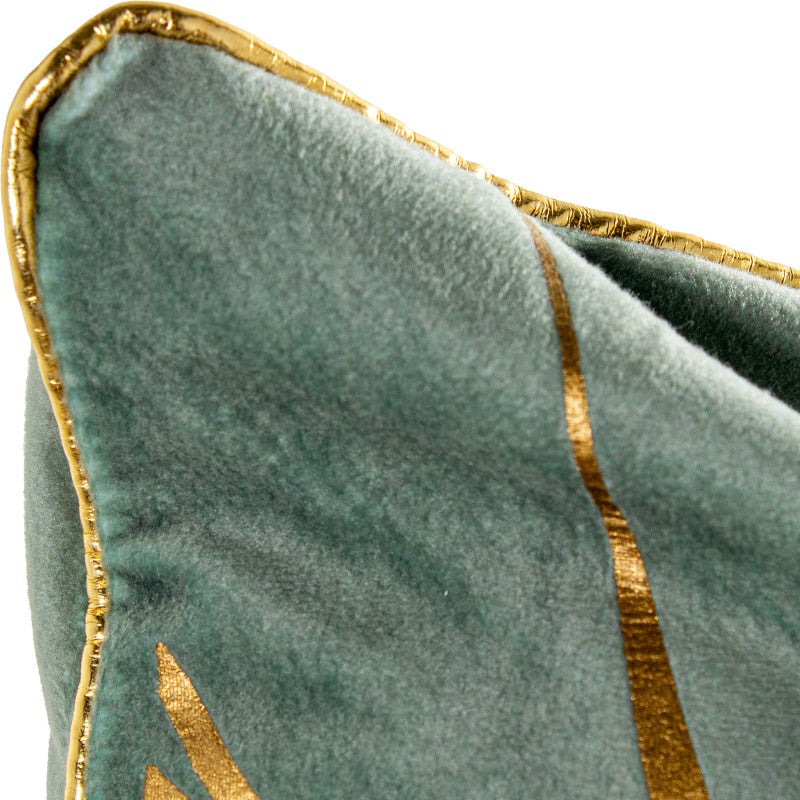 Almofada veludo ramos