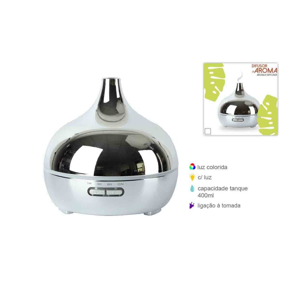 HUMIDIFICADOR E DIFUSOR - GOTA PRATEADO