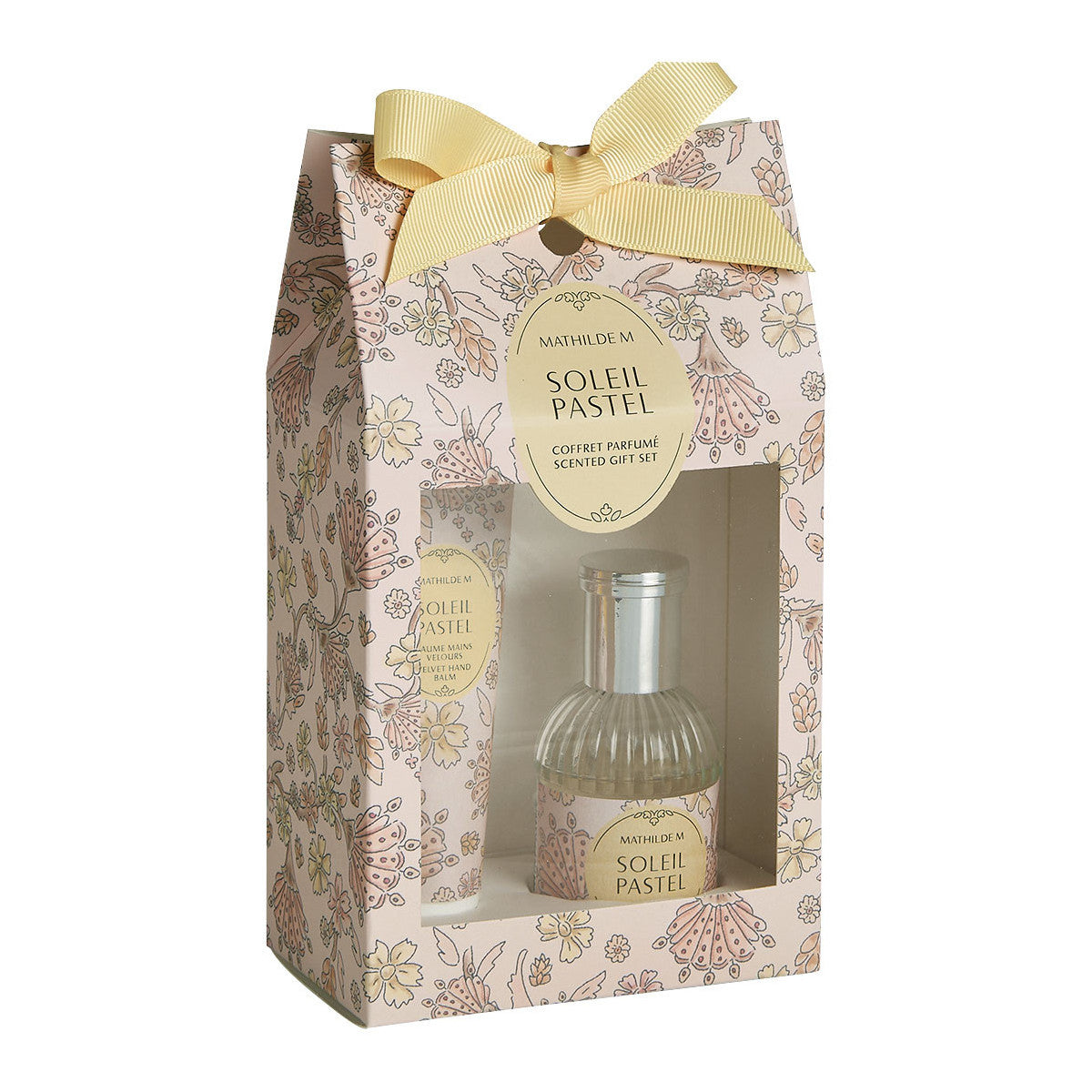 Conjunto de oferta perfumado com 30 ml de água de toilette e bálsamo de mãos Velours - Soleil Pastel
