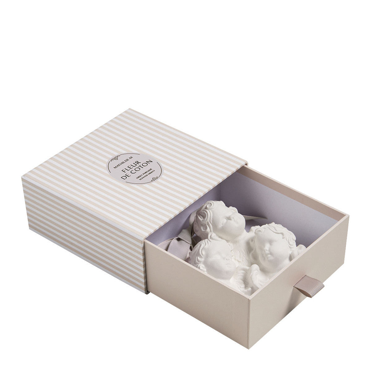 Decoração Perfumada Querubins - Flor de Algodão