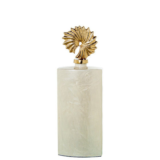 Garrafa Decorativa com Tampa Dourada