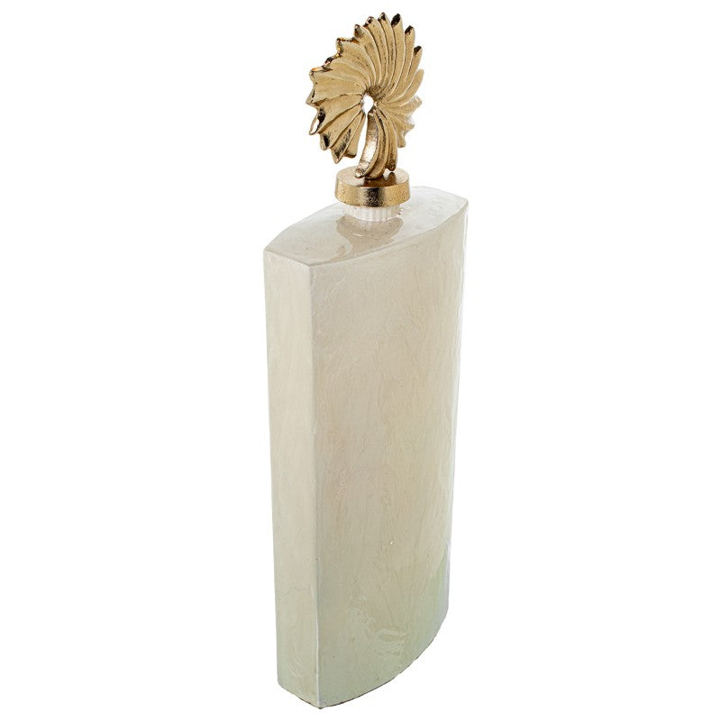 Garrafa Decorativa com Tampa Dourada