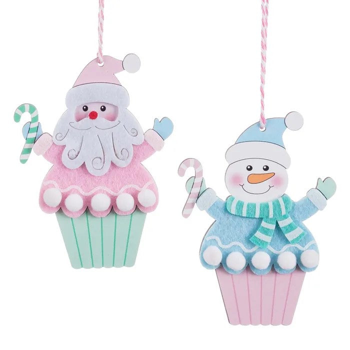 DUPLA BONECOS PENDENTE NATAL