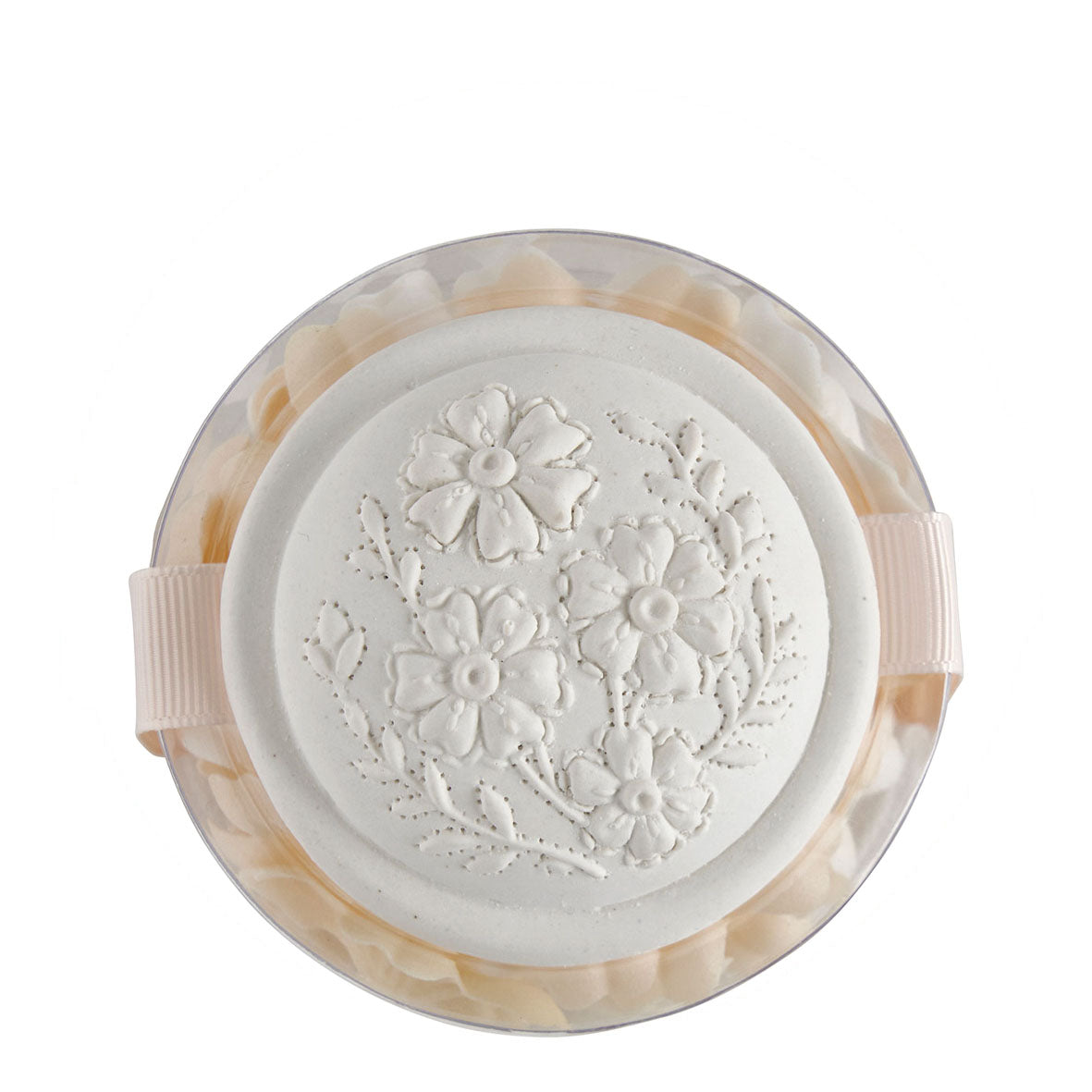 Caixa de pétalas de sabonete com aroma branco e nude - perfume Rosa