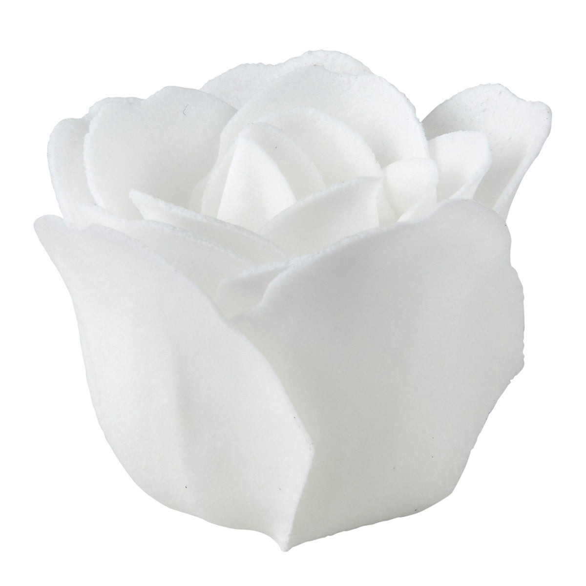 Caixa com 12 rosas em folhas de sabonete branco e nude - Perfume Rose