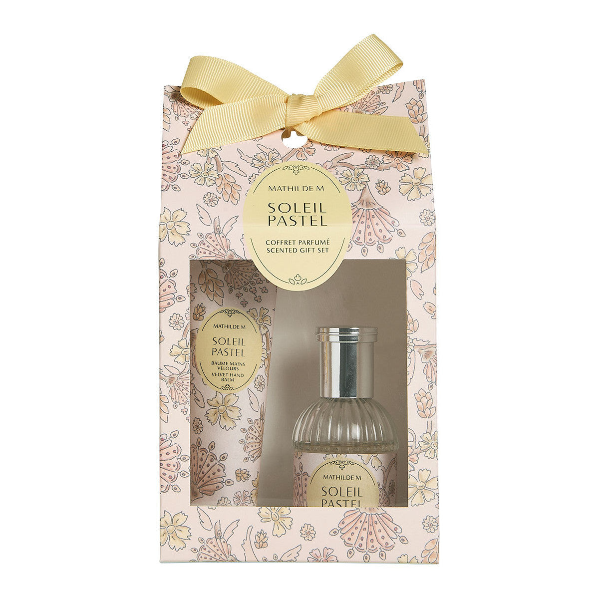 Conjunto de oferta perfumado com 30 ml de água de toilette e bálsamo de mãos Velours - Soleil Pastel