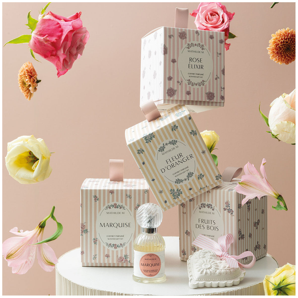 Coffret fragrâncias MARQUISE - gesso e perfume ambiente 30ml -